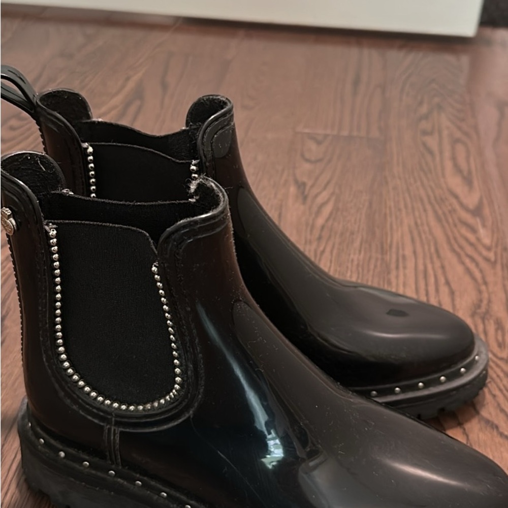 new Women's Black Rain Boots